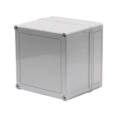 Vynckier Screws Electrical Enclosures, 7 in H, 6.02 in D, 7 in W, NEMA 4X, Polyester VM776