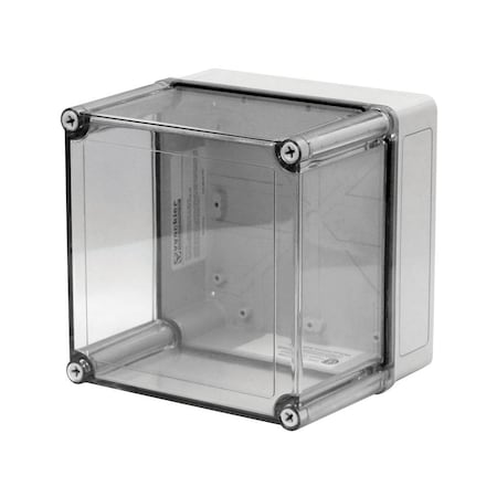 Vynckier Screws Electrical Enclosures, 7 in H, 2.97 in D, 5.03 in W, NEMA 4X, Polycarbonate VM753CT