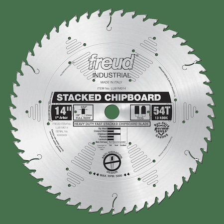 Freud Heavy Duty Stacked Chipboard Blade, 14 LU81M014