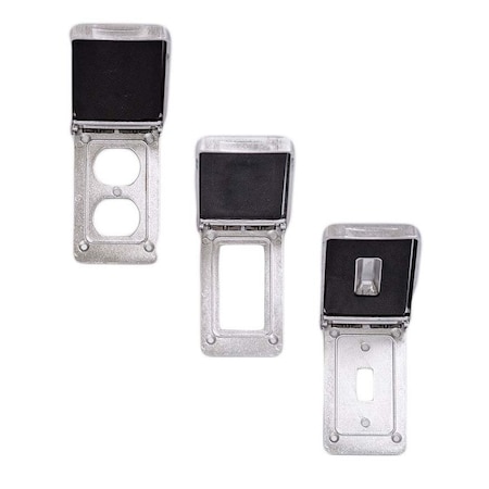 Calbrite Weatherproof Box Cover, 2 53/64", 4 1/2 S60000GFCI