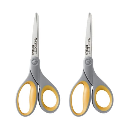 Westcott Multipurpose, Scissors, 8 In. L, PK2 13901