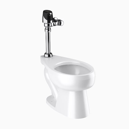 Sloan Wets2022.1201 St2022 Sol 8111-1.6/1.1, 1.1 to 1.6 gpf, Flushometer, Floor Mount, Elongated, White 20221201
