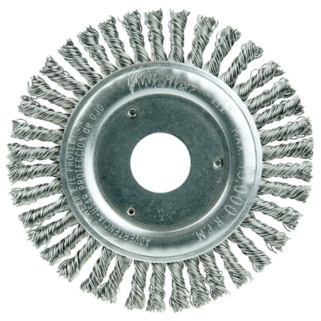 Weiler 4-1/2" Stringer Bead Wire Wheel .020" SS Fill 7/8" Arbor Hole 13249