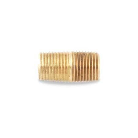 Velvac Close Nipple, 1/8", Brass 016051