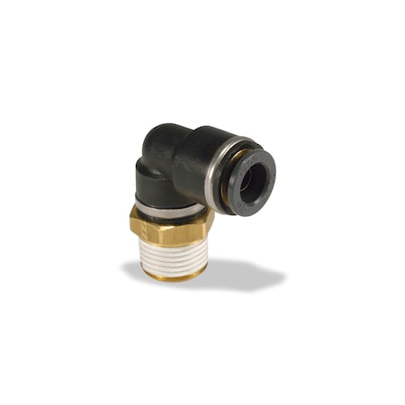 Velvac Male Swivel Elbow, 90 deg., 1/4"x1/4" 016244