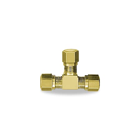 Velvac Tee Ends Tube, Brass, 3/8"x1/4" 016482
