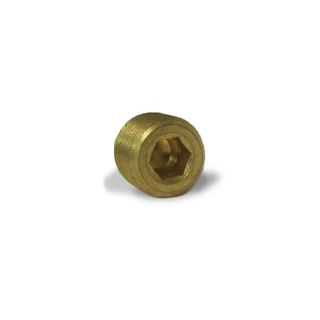 Velvac Brass Pipe Fitting, 1/8" Pipe Size 017106