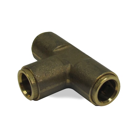 Velvac Union Tee, Push-Lock, Brass, 1/2" Tube 017922