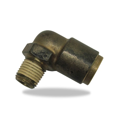 Velvac Fixed Elbw, Psh-Lck, 90 deg., 1/2x3/8" Pipe 017964