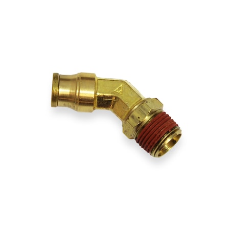 Velvac Swivl Elbw, 45 deg., Push-Lk, 3/8x3/8" Pipe 017994
