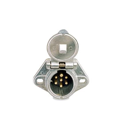 Velvac Socket With Solid Pins, 7-Way 593083 | Zoro