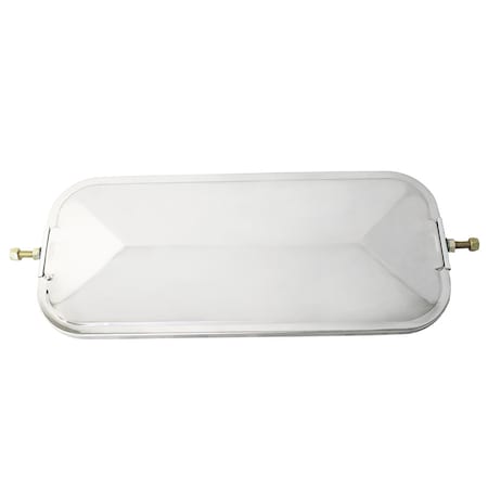 Velvac V-Back Mirror, SS, 7"x16" 708005