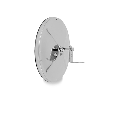 Velvac Convex Mirror, Head Chrme Center Mnt, 8.5" 708556