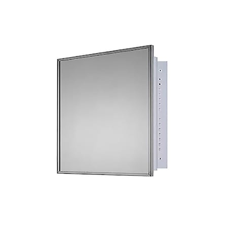 Ketcham 24" x 24" Deluxe Recessed Mounted SS Framed Medicine Cabinet 184