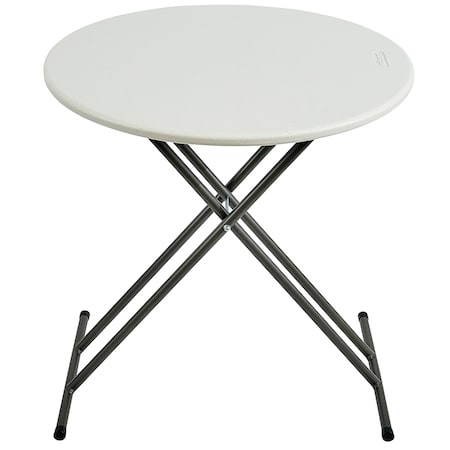 Iceberg IndestrucTable Commercial Folding Table, Platinum Granite Top, 24 in W x 48 in L x 29 in H 65503