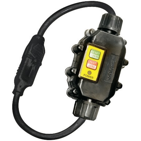 Ericson GFCI GFCI Extension Cord, 1 Outlets, 5-15C, Black, 5-15P, 25 ft XG2-14-25G