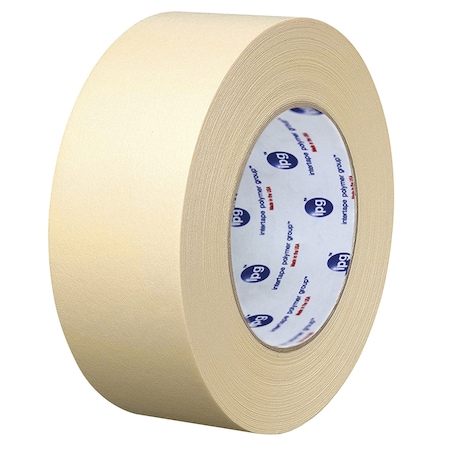 Intertape High Temp Med. Grade Paper Masking Tape, 0.47" W x 54.8" L, Natural, Rubber/resin Adhesive PG16
