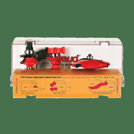 Freud Piece Premier Adjustable Cabinet Bit Set 97-254