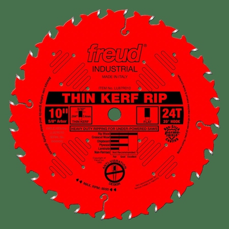 Freud Circular Saw Blade, Carbide, Dia 10 in LU87R010