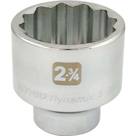 Dynamic Tools 1/2-Inch Drive 20mm 6-Point Standard Socket – Chrome Finish, Laser & Stamped Markings, Lifetime Warranty