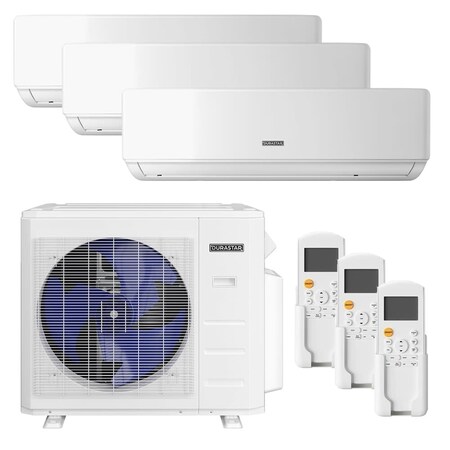 Gamst36 Split System Durastar 36000 BTU Cooling / 36000 BTU Heating Three Zone Mini Split ...