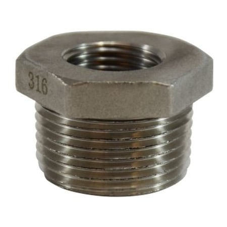 Midland Metal 3 X 112 150 316 HEX BUSHING 63537 | Zoro