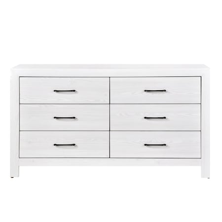 Homelegance Corbin Bedroom Dresser, White 1534WH-5