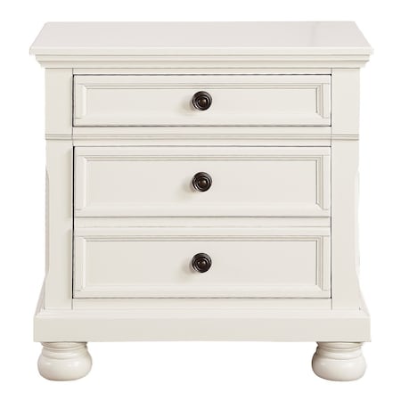 Homelegance Laurelin Night Stand, White 1714W-4