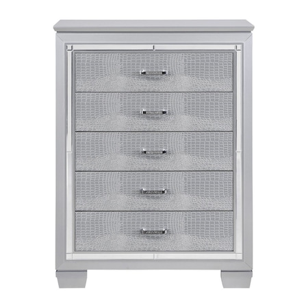 Homelegance Allura Bedroom Chest, Silver Grey 1916-9