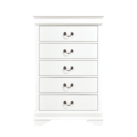 Homelegance Mayville Bedroom Chest, White 2147W-9