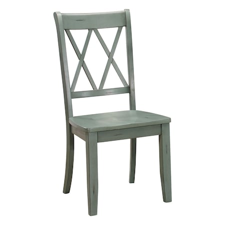 Homelegance Janina Side Chair, Teal 5516TLS