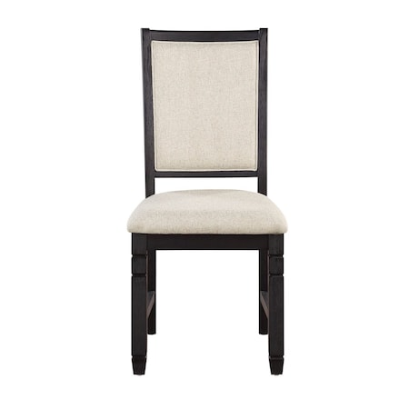Homelegance Asher Side Chair, Black 5800BKS