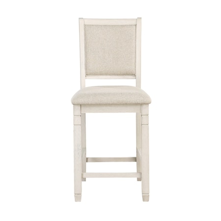 Homelegance Asher Counter Height Chair, White 5800WH-24