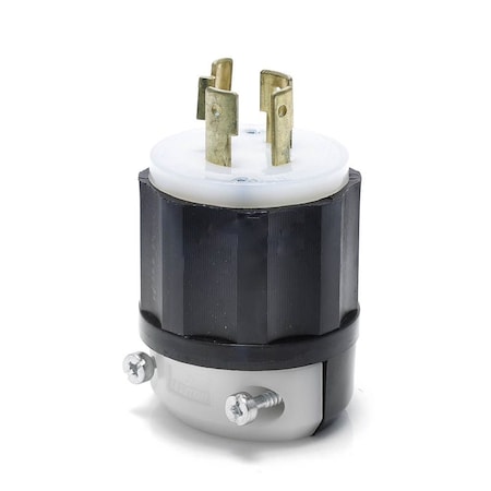 American Imaginations 30 AMP Round Black 4-Wire Twist Lock Plug Plastic ...