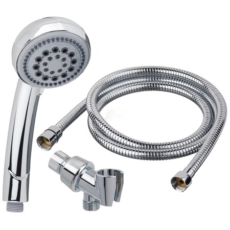 American Imaginations Chrome Wall Mount Chrome Round Shower Head AI ...
