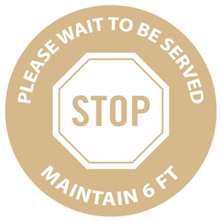 Identity Group Stop, Please Wait, Tan, 15
