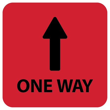 Red One Way Sign Identity Group One Way Directional, Red, 15