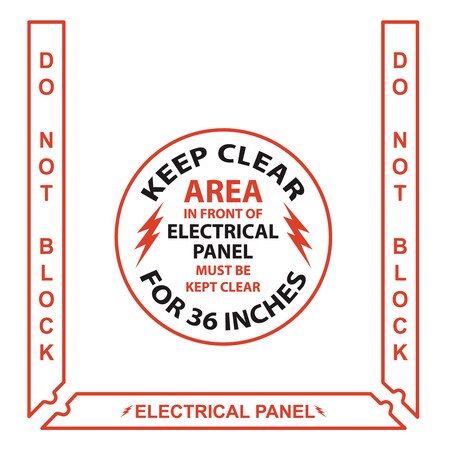 Superior Mark Electrical Panel Kit - 3 pc. - Text Border (2'') and 17.5 ...