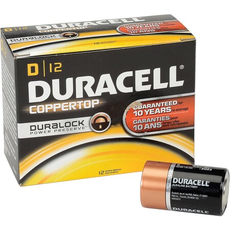Coppertop D Batteries W/ Duralock Power Preserve