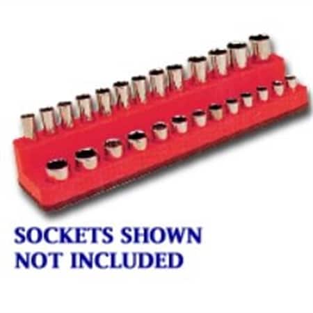1/4 in. Drive Deep Rocket Red Socket Holder 4-14mm