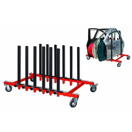 Pro-Tek Mobile Door Panel Rack, Automotive Door Rack EQ-300PTA-2 | Zoro