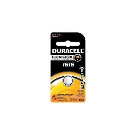 Battery, Replacement For Duracell DL1616BPK