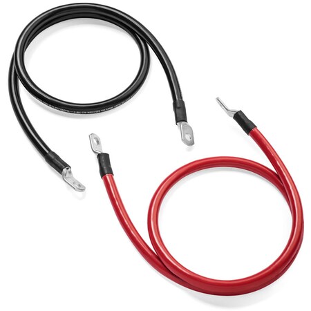 2 Heavy Duty 24-Inch Battery Cables - Military Spartan Spec 1037-GG5-1TE024 For Hot Rod & High-Performance