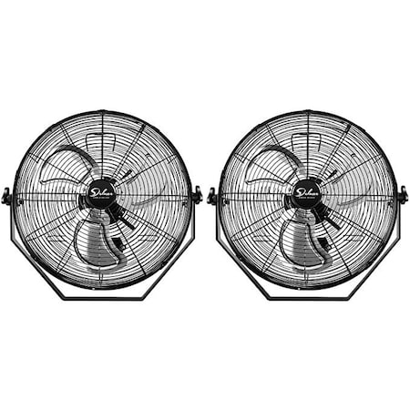 Simple Deluxe 18 inch Wall-Mount Fan 2 Pack, 2PK HIFANXWALLMOUNT18X2 | Zoro