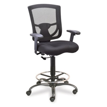 Officesource CoolMesh Pro Mesh Back Task Stool with Adjustable Arms ...