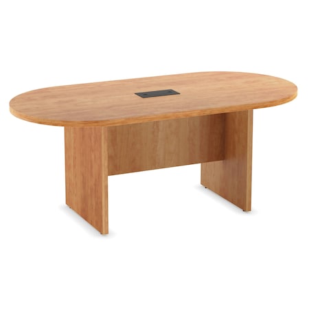 Officesource Racetrack Conference Table with Slab Base PL135HN | Zoro