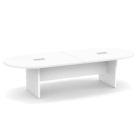 Officesource OS Conference Tables Racetrack Conference Table with Slab ...