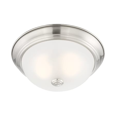 Designers Fountain 11in 2-Light Satin Platinum Interior Ceiling Light ...