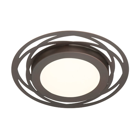 Designers Fountain Edge Lit LED 12 Inch Satin Bronze Flush Mount ...