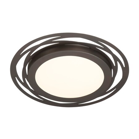 Designers Fountain Edge Lit LED 14 Inch Satin Bronze Flush Mount ...